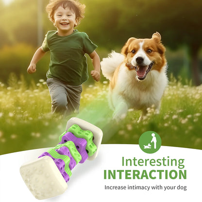 Interactive Dog Chew Toy – Brightly Colored Dog Enrichment Toy for Aggressive Chewers