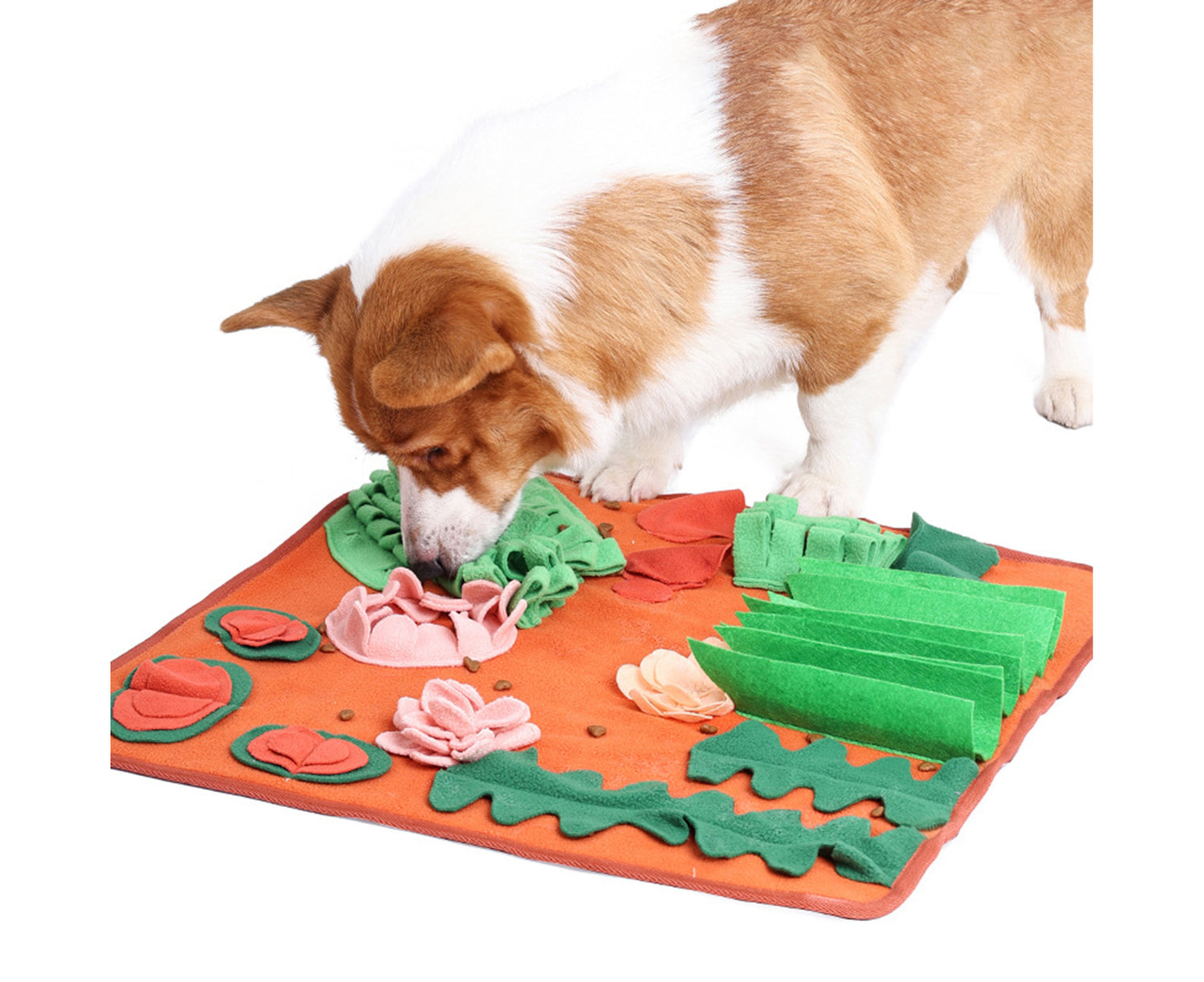 Dog Snuffle Mat anti Slip Relieve Pressure Vibrant Color Nosework Feeding Slow Feeder Dog Puzzle Toys for Indoor